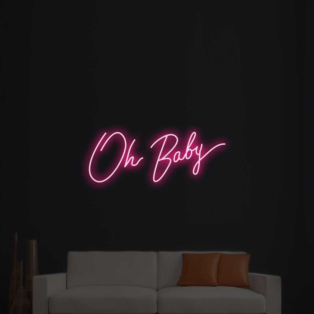 Oh baby LED Neon Sign – Rainbow Neon Sign